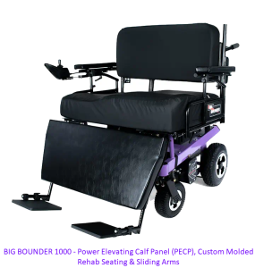 Big bounder1000 power calf panel molded seating sliding arms